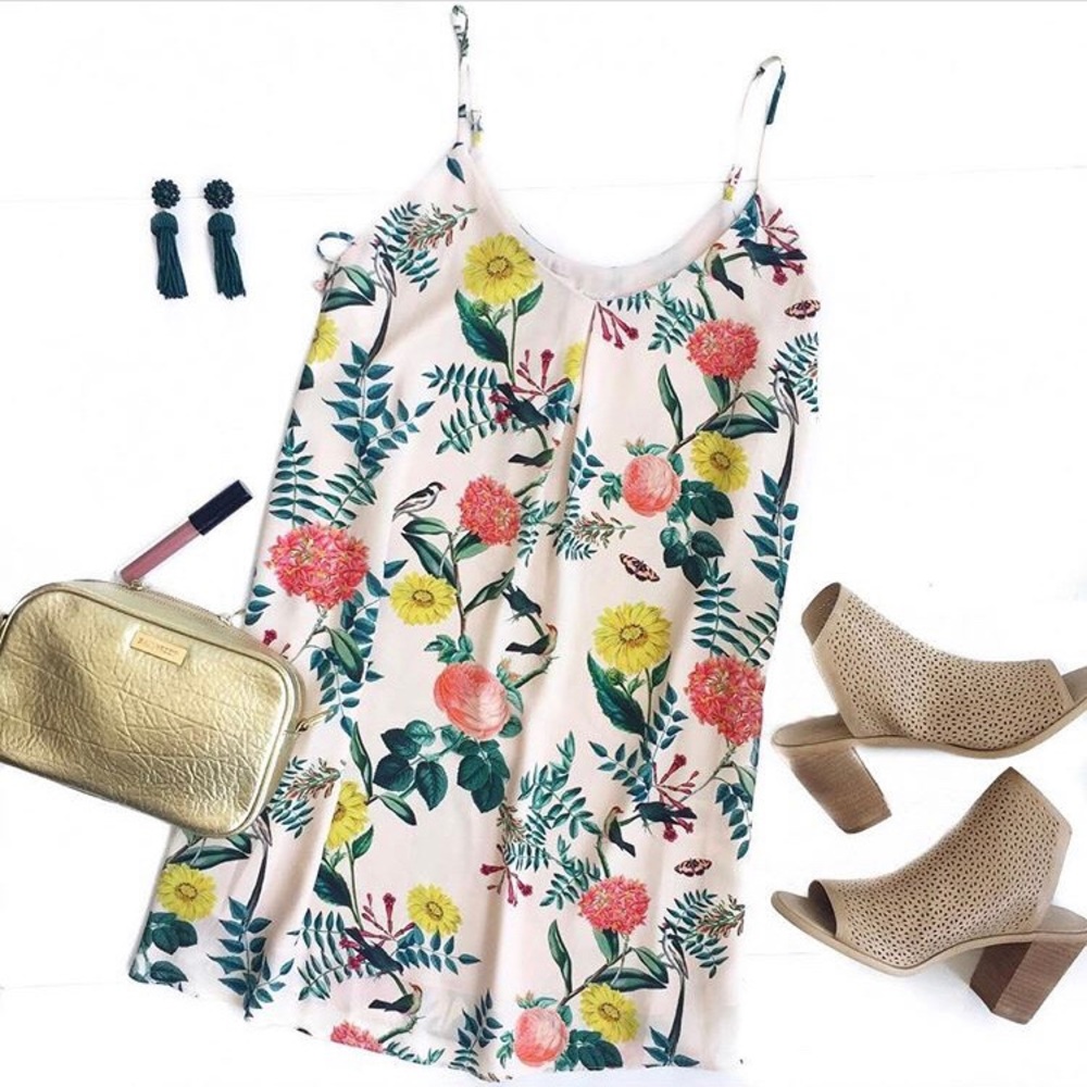 Heartloom Garden Spaghetti Strap Dress 🕊🌷🌼